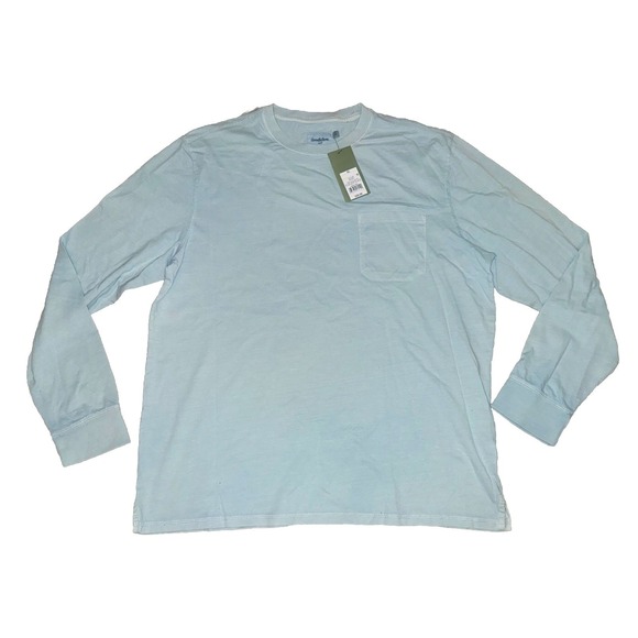Goodfellow & Co Other - Goodfellow Vintage Wash Long Sleeve Blue Pocket Tee NWT XL